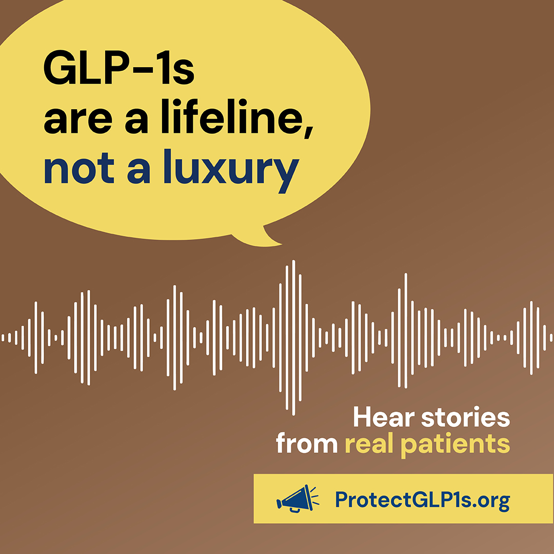 Shareable graphic: GLP-1s are a lifeline, not a luxury